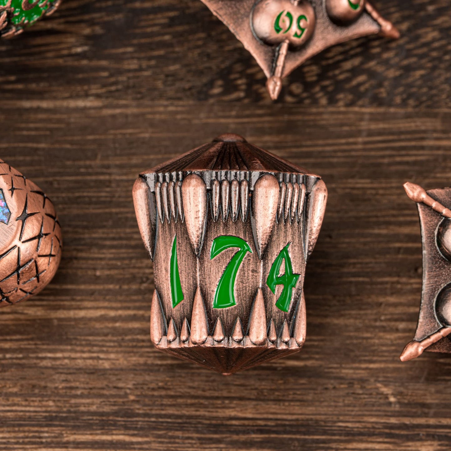UDIXI Metal DND Dice Set, 7PCS Polyhedral Dice Set D&D with Unique Shape for Dungeons and Dragons Role Playing Games RPG Board G