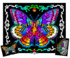 Stuff2Color Geo Butterfly - Fuzzy Coloring Poster - Includes 3 Designs to Color (1 Large, 2 Small) - for Kids, Toddlers, Kids, T