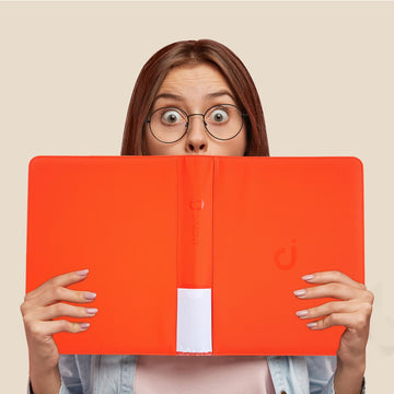 Toploader Binder Holds 360 Top Loaders - 9-Pocket Top Loader Binder for 3 x 4 Rigid Card Holders for Trading Cards or Sports Cards Model B - Classic Orange