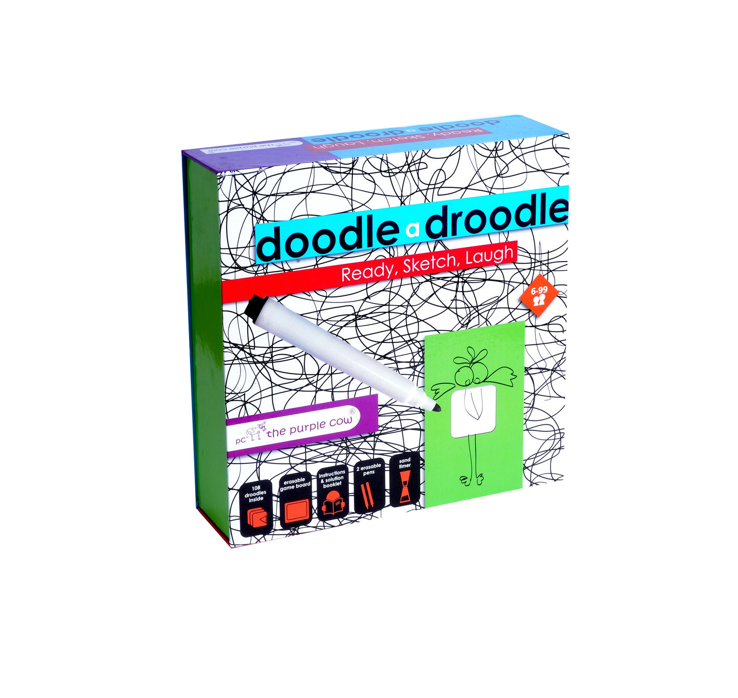 The Purple Cow Doodle Drawing Games - With This Party Art Drawing Game You Can Draw Anything! Your Favorite Picture Or Something Exciting! Family Fun, Epic For Kids & Adults