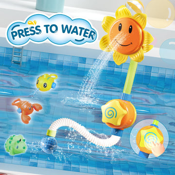 Dolive Bath Toys For Toddler 1-3, Kids Bathtub Time, Slide Wall Track For 1 2 Year Old, Dinosaur Spinning Toys 12-18 Months , Fun Birthday Gift For Baby Boys & Girls