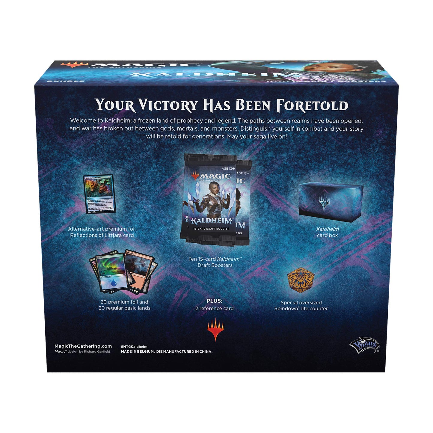 Magic: The Gathering Kaldheim Bundle | 10 Draft Boosters (150 Magic Cards) + Accessories