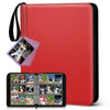 Mlikero Trading Card Binder 9 Pocket Card Binder with Card Display 720 Double Sided Pocket Sports Card Binder enhanced Card Binders Compatible with MTG TCG Baseball Cards(Red)