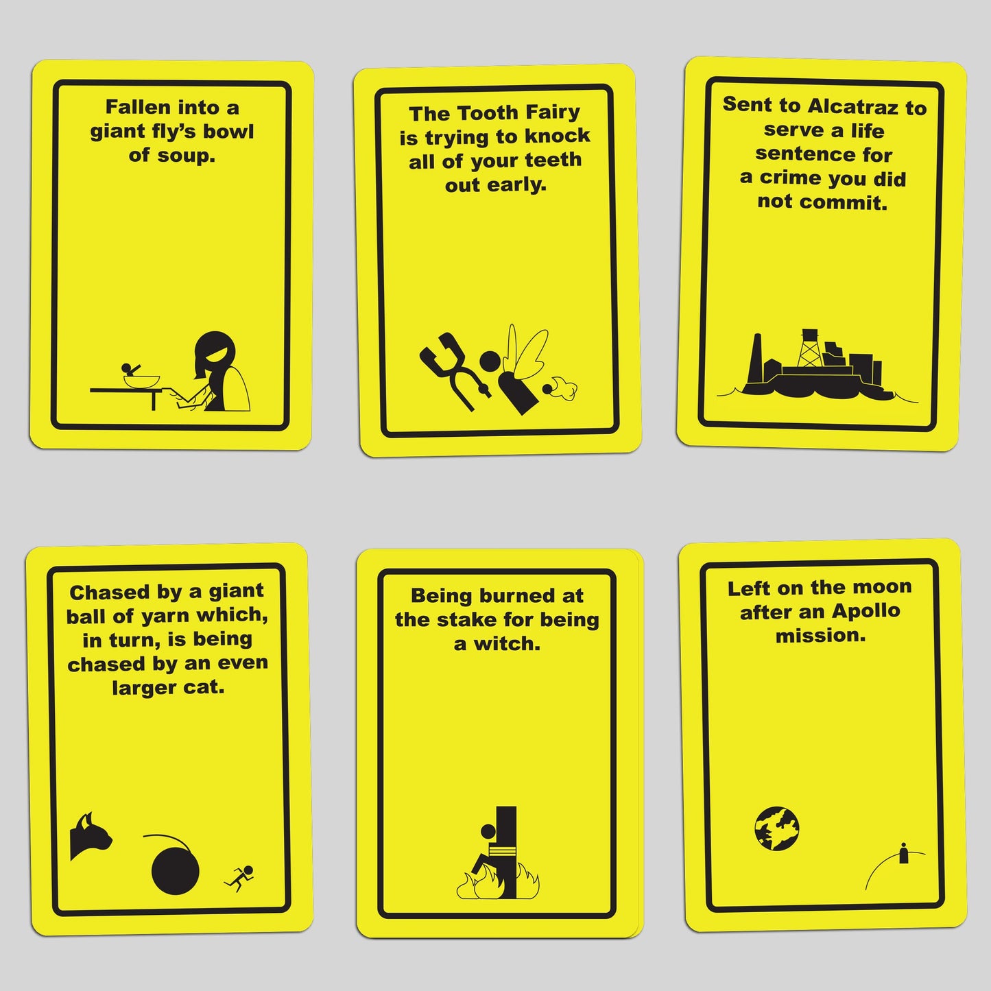 ORIGAMI WHALE Danger The Game: The Party Card Game of Bizarre Dangers and Rescues | Easy Game for Family & mature-themed Game Night | 3+ Players