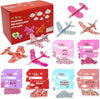 4Es Novelty 36 Pack Valentines Day Foam Airplanes Gliders with Valentines Cards for Kids Boys Girls, Individually Wrapped, Clas