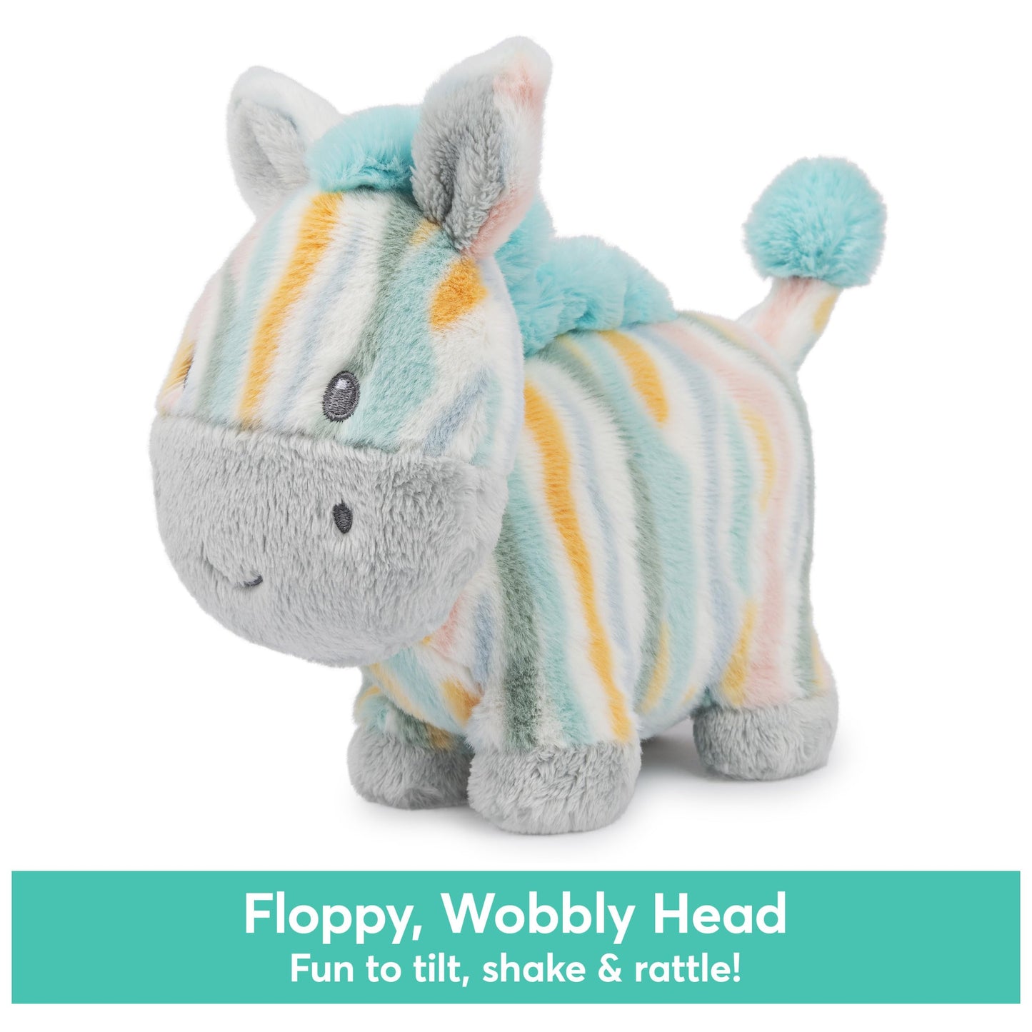 Gund Baby Safari Friends Collection Plush Zebra With Chime, Sensory Toy Stuffed Animal For Babies And Newborns, Multicolored, 7'