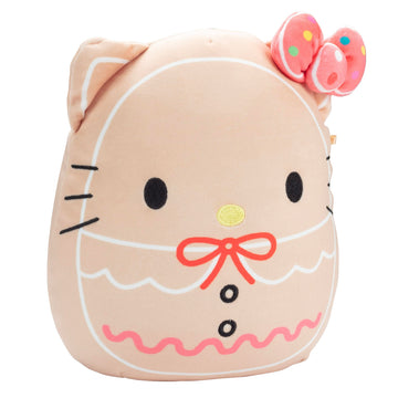 Squishmallows 8-Inch Hello Kitty Cookie Plush - Brown Polyester Collectible Soft Toy, Model SQSN00217