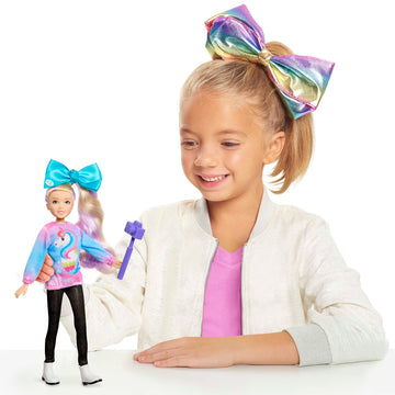 Jojo Siwa 10-Inch Fashion Vlogger Articulated Doll In Unicorn Outfit, Includes Camera And Bow Bow Accessories, Kids Toys For Ages 3 Up By Just Play