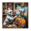Fishwisdom 500 Pieces Animal Jigsaw Puzzles for mature-themeds and Teens and Kids Family Happy Toys Painting Bulldog
