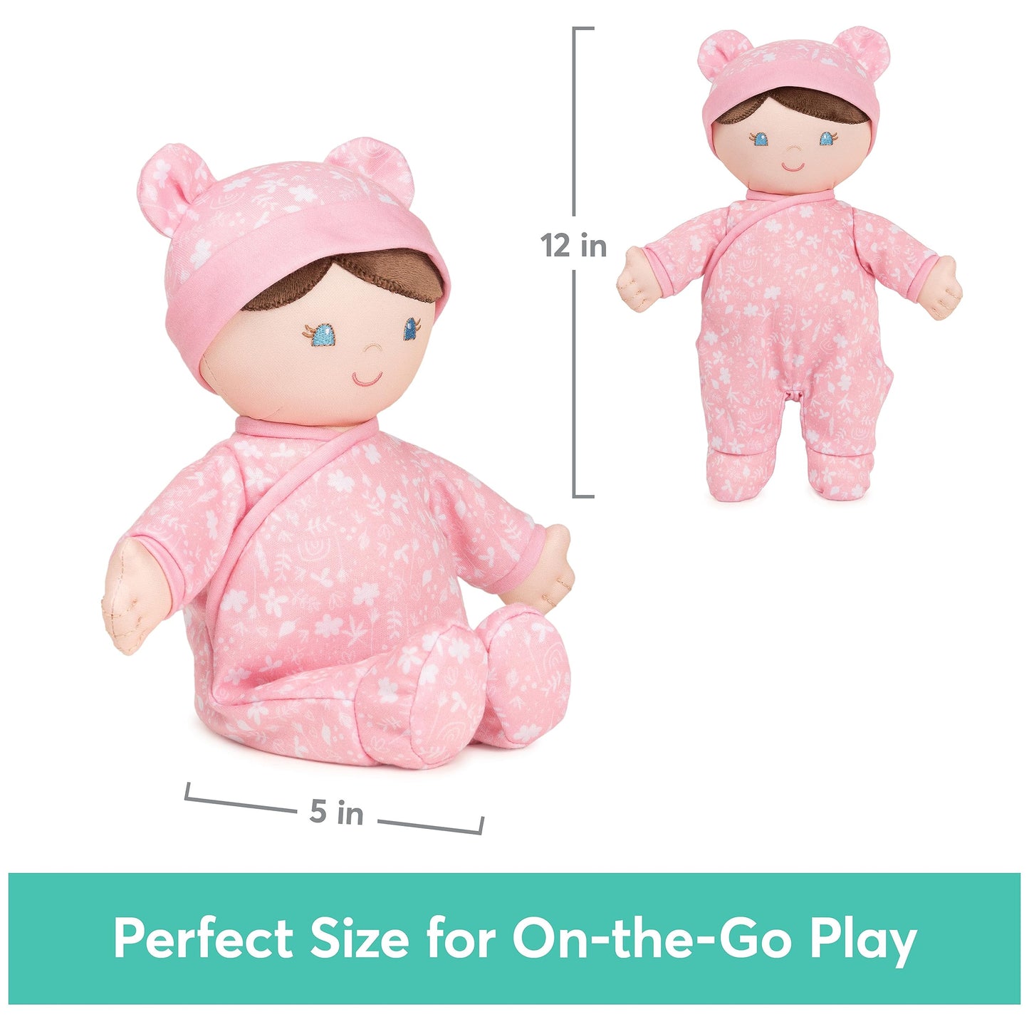 Gund Baby Sustainable Baby Doll, Plush Doll Made From Recycled Materials, For Babies And Newborns, Pink, 12