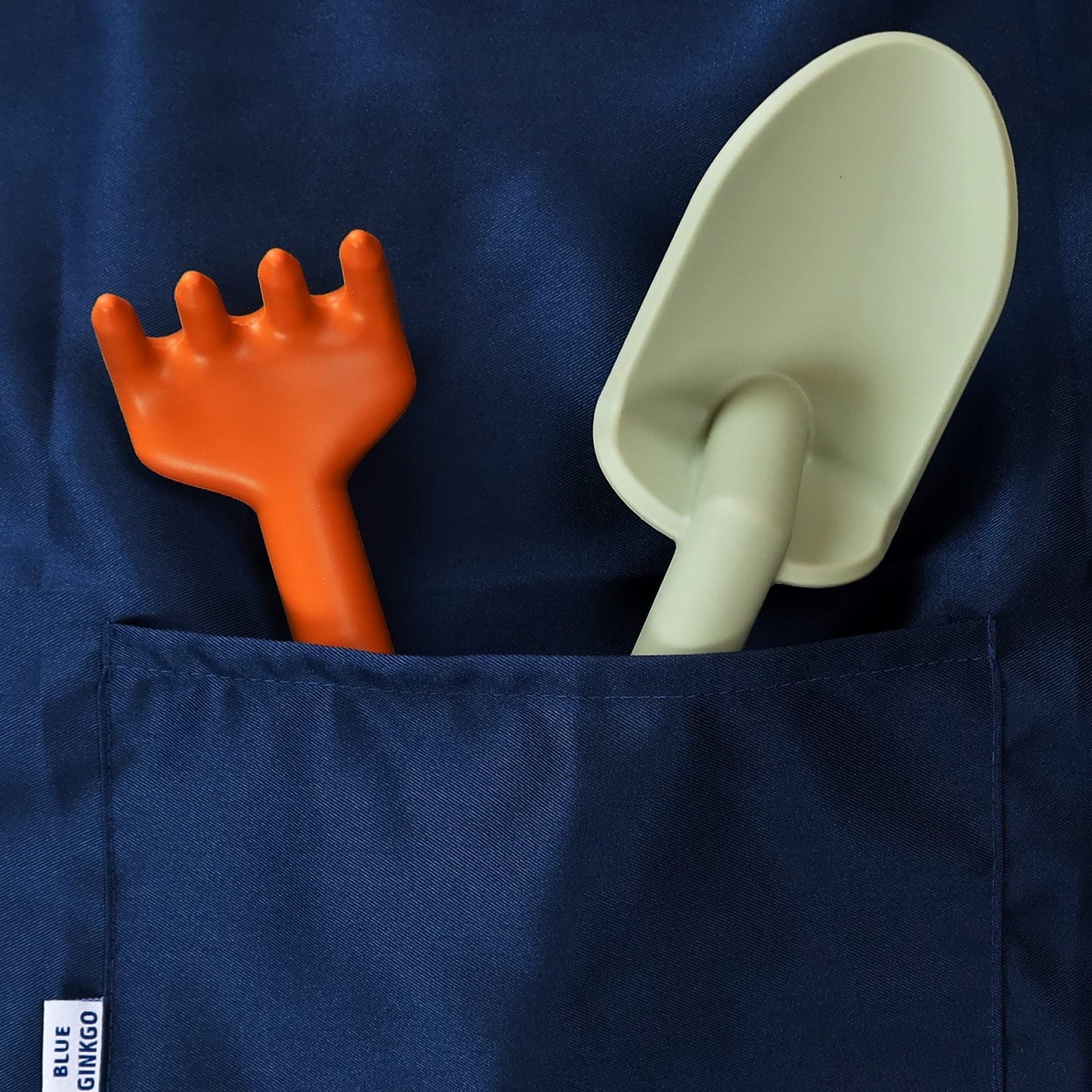 Blue Ginkgo Toddler Gardening Tools - Silicone Beach Toys, Garden Toys For Toddlers | Kids Shovel And Rake Set, Watering Can, Sand Molds | Outdoor Baby Gardening Set (Green)