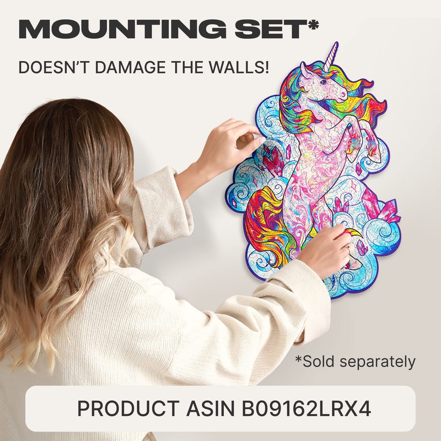 Unidragon Original Wooden Jigsaw Puzzles - Inspiring Unicorn, 700 Pcs, Royal Size 17.7'X23.6', Beautiful Gift Package, Unique Shape Best Gift For Adults And Kids