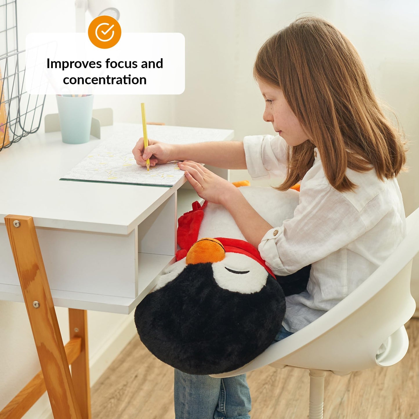 Odoxia Big Weighted Animals For Anxiety 5Lb Penguin | Stuffed Weighted Plush For Kids, Adults | Weighted Stuffed Animals | Weighted Plushies | Weighted Stuffed Plush | Weighted Plushie