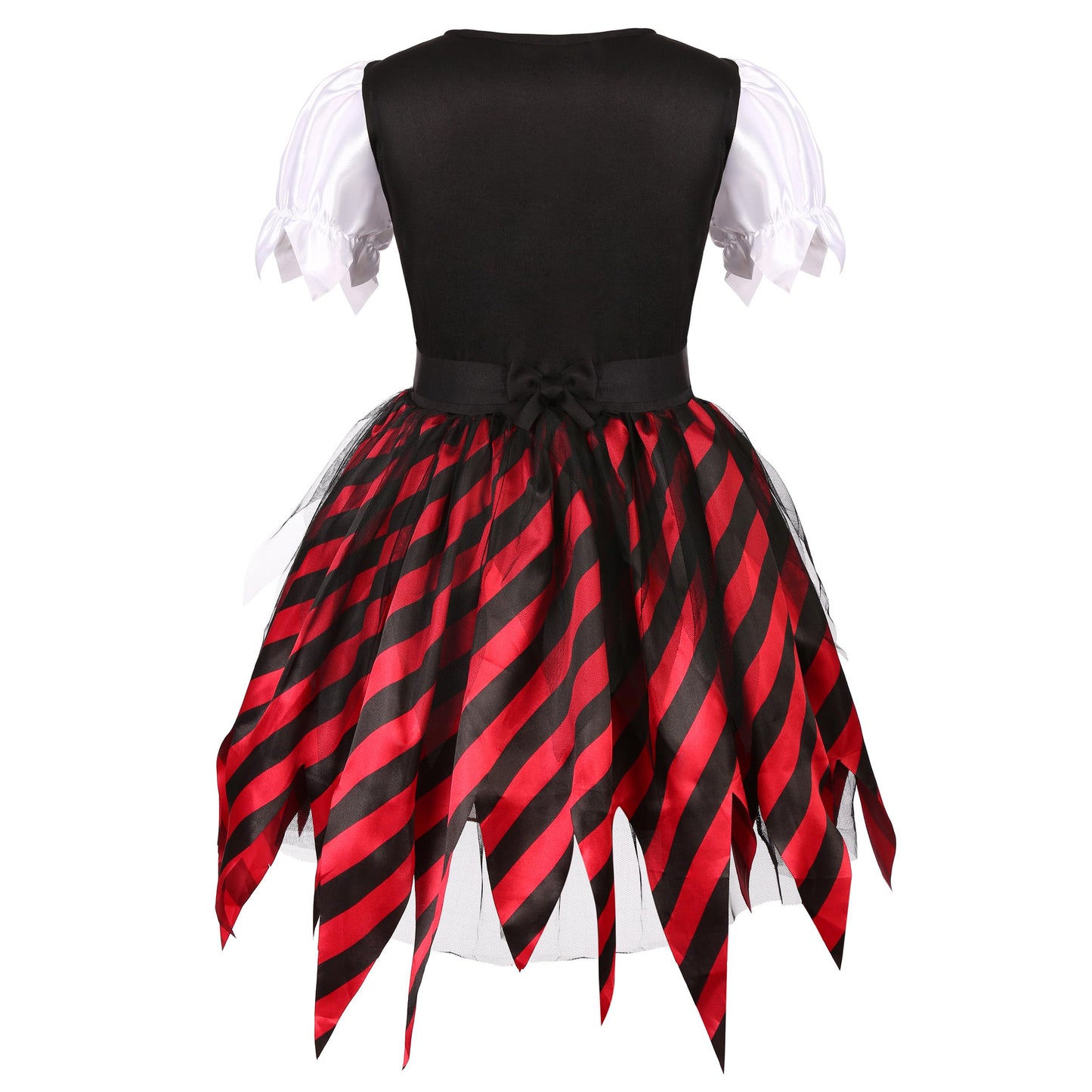 Bordazor Pirate Costume For Girls Pirate Cosplay Dress Up Set For Halloween (7-9 Years)