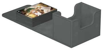 Ultimate Guard Sidewinder 80+ Deck Box for 80 Double-Sleeved TCG Cards Grey Magnetic Closure & Microfiber Inner Lining for SeStorage