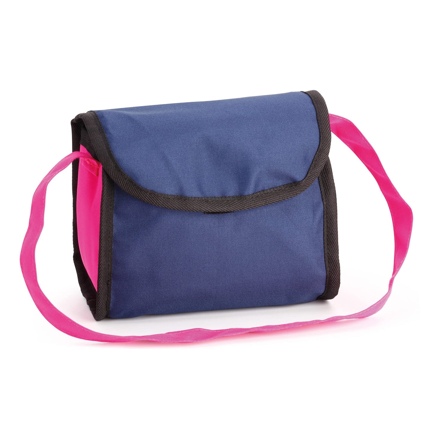 Bayer Design Dolls: Trendy Pram - Blue, Hot Pink, Butterfly - Includes Shoulder Bag, Fits Dolls Up To 18'', Adjustable Handle, K