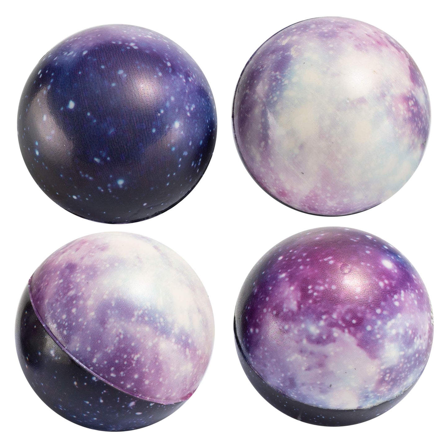 Galaxy Stress Balls For Kids - Pack Of 24 Bulk - Squeeze Anxiety Fidget Sensory Balls For Children With Outer Space Theme, Toys For Party Favors And Birthday Party Supplies