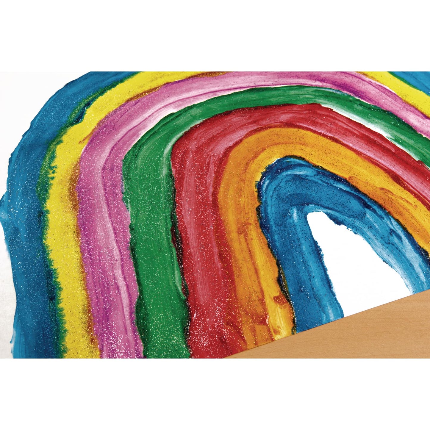 Colorations® White Washable Glitter Finger Paint, 16Oz, Paint, Washable Paint, Finger Paint, Kids Paint, Washable Paint For Kids, Finger Paints For Toddlers Non-Toxic, Tempera Paint, Toddler Paint