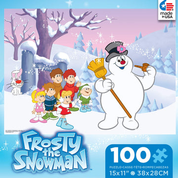 Ceaco 100 Piece Jigsaw Puzzle - Frosty The Snowman - Fun with Frosty - Multicolor - Model 1662-3 - Cardboard