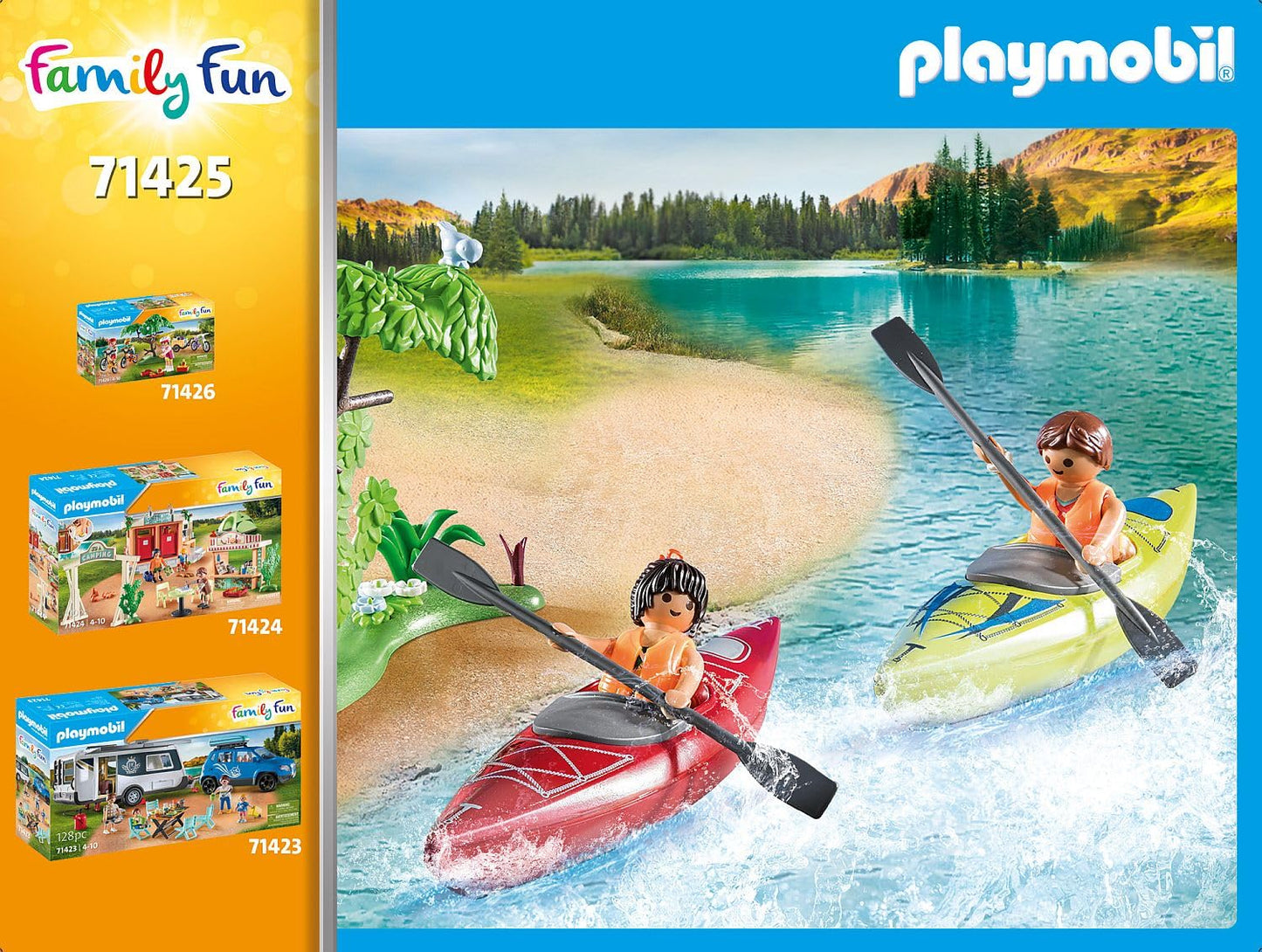 Playmobil Camping with Kayaks Set - Multicolor, One Size Adventure Play for Kids