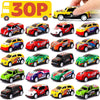 Azen 30 Pcs Pull Back Cars Party Favors For Kids 4-8 8-12, Mini Vehicles Toy Bulk, Party Favor Race Cars Toys, Goodie Bag Stuffers For Birthday Party