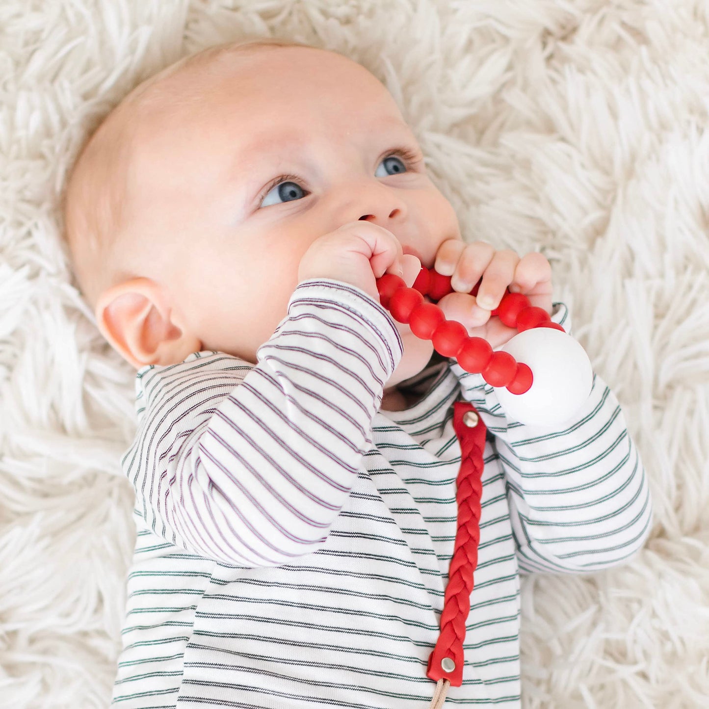 Ryan & Rose Cutie Teether Rattle (Red)
