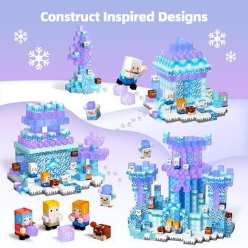 Gobidex 100Pcs Magnetic Blocks Magnet Building Toys, Frozen Toys Princess Castle For Girls, Upgraded Stem Sensory Birthday Gift For Kids Age 3+ Years Old