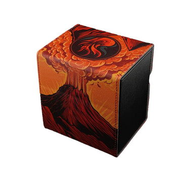 Ai protective covering MTG Commander 100+ Card Custom Art Deck Box With Storage (Mountain)
