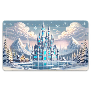 Wizcraft Gaming Paramint Lorcana Frozen Castle (Stitched) - Lorcana Playmat - Lorcana Mat, Lorcana Game Mat - Non-Slip Rubber wi