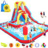 Whubefy Inflatable Water Slide Bounce House, 13.2x10Ft 13-in-1 Bounce House Obstacle Course Waterslides, Summer Fun w/Boxing Pol