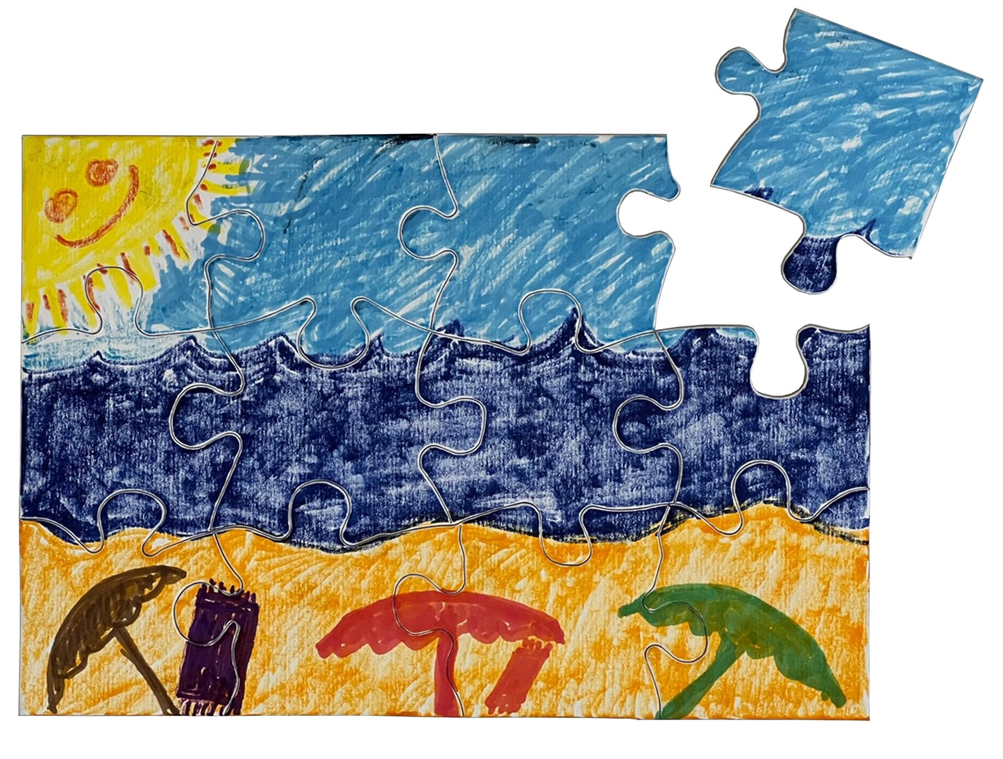 Inovart 12-Piece White Blank Puzzle (2701)