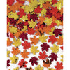 Amscan 370016 Maple Leaves Metallic Foil Confetti, 1 Pack