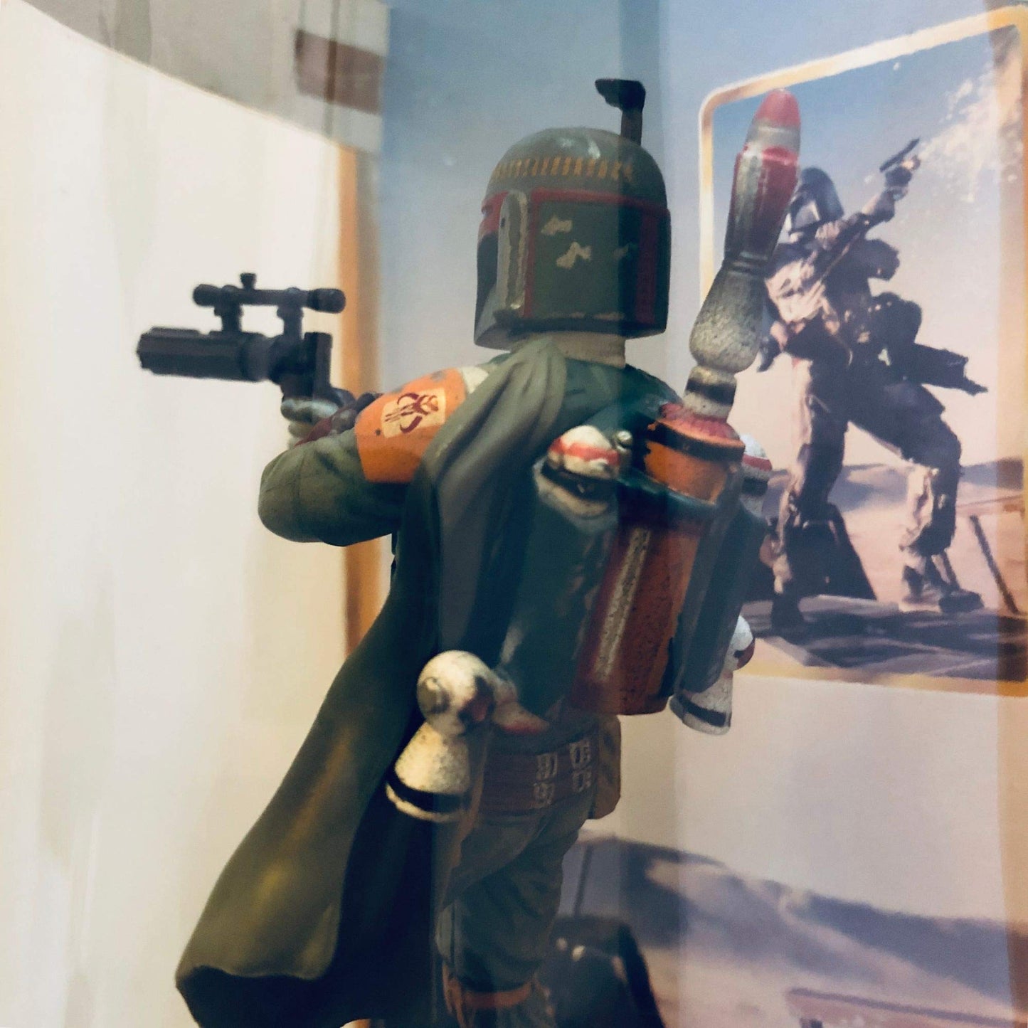 Star Wars Epic Force 6' Boba Fett Figurine On 360° Rotating Base