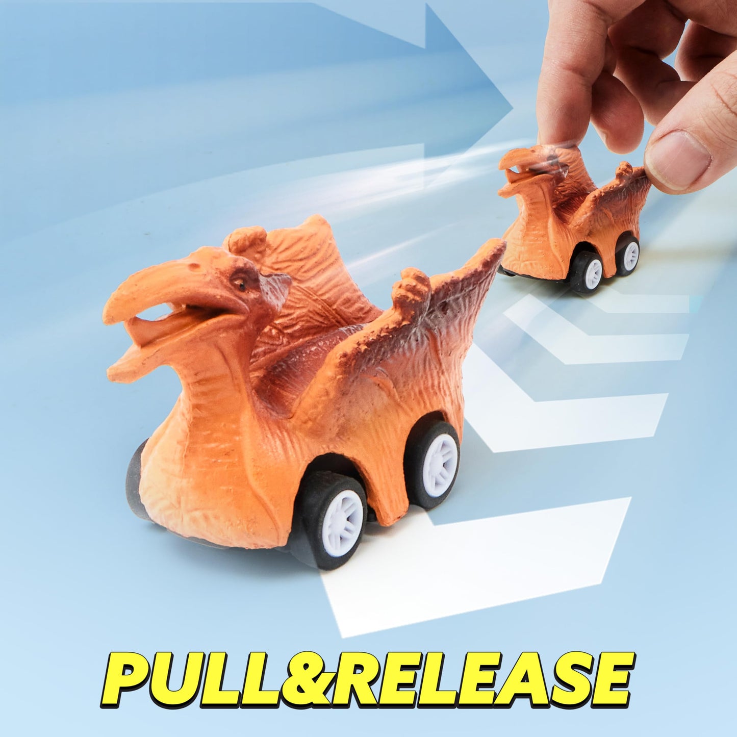 Joyin 13 In 1 Dinosaur Toys For Kids 3-5, Triceraptor Dinosaur Truck With 12 Pull Back Cars, Birthday Gifts Toys For 3 4 5+ Year