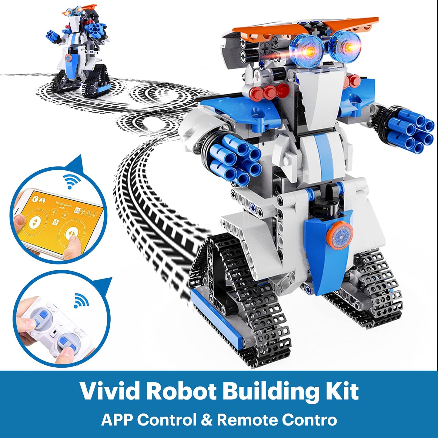 EDUCIRO Robot Building Toys for Boys, 8 9 10 11 12 Year Old Boys Girls Easter Gifts Ideas, STEM Projects for Kids Age 8-12, Remo