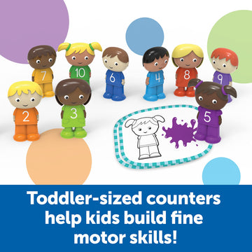Learning Resources Skill Builders! Toddler 1-10 Counting Kids Educational Toys for 18 Month Olds Toddler Activities Color Teaching Toys 20 Pieces Age 18 Months