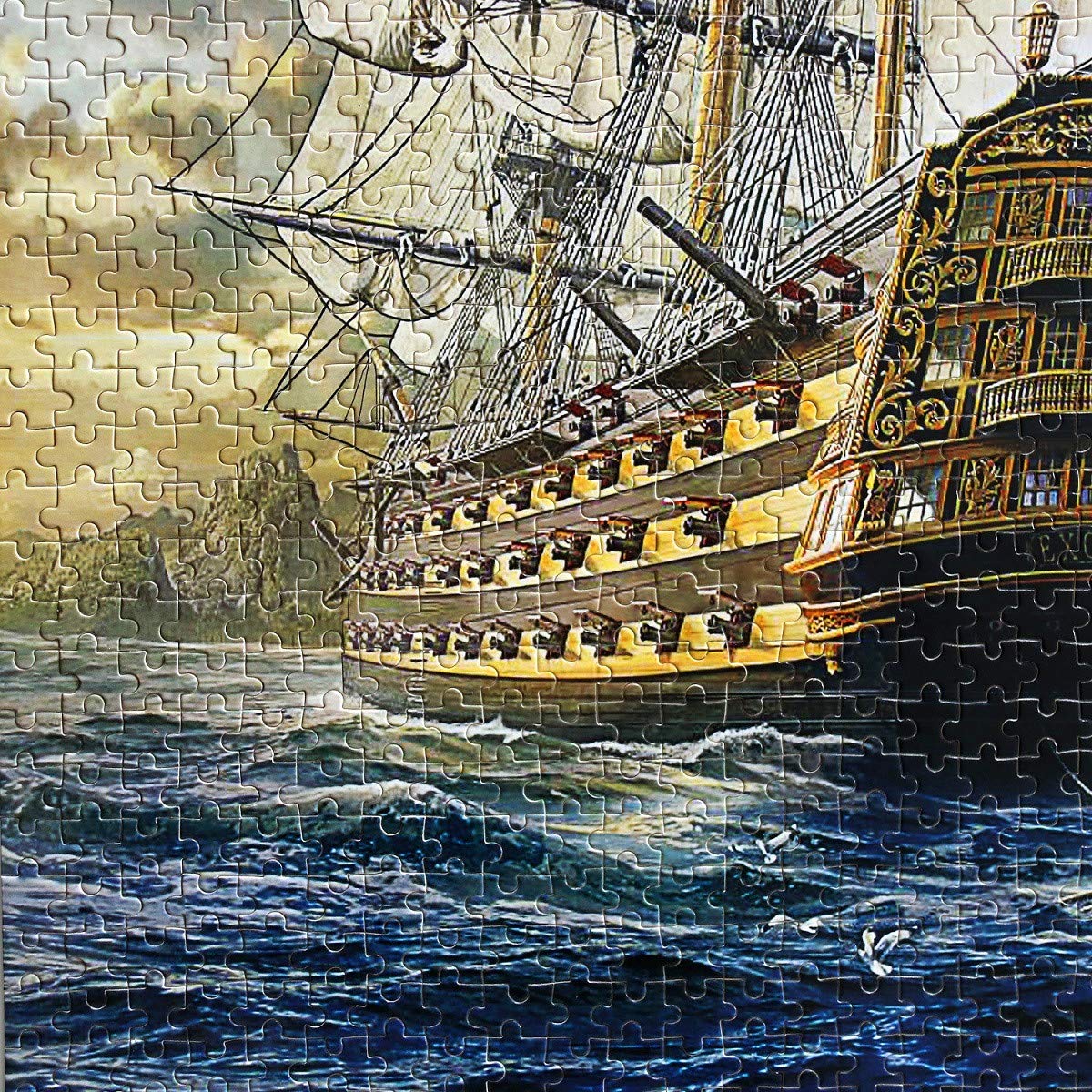 Moruska Sailing Ship Puzzles For Adults 1000 Piece Wooden Jigsaw Puzzle Difficult And Cool- The Age Of Navigation- 1000 Pieces Fantasy Puzzles