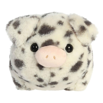 Aurora Adorable Spudsters Pierre Spotted Pig Stuffed Animal - Round Shape Makes For Comforting Cuddles For Kids All Ages And Ani