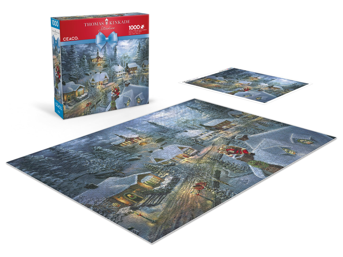 Ceaco - Thomas Kinkade - Holiday - Santa'S Silent Night - 1000 Piece Jigsaw Puzzle