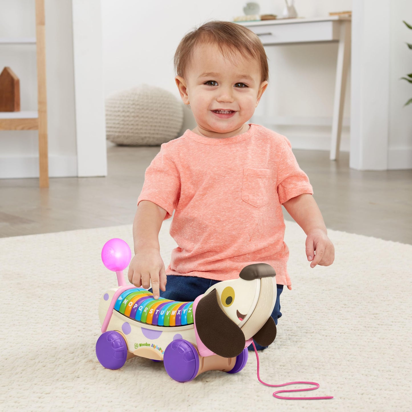 Leapfrog Wooden Alphapup, Purple