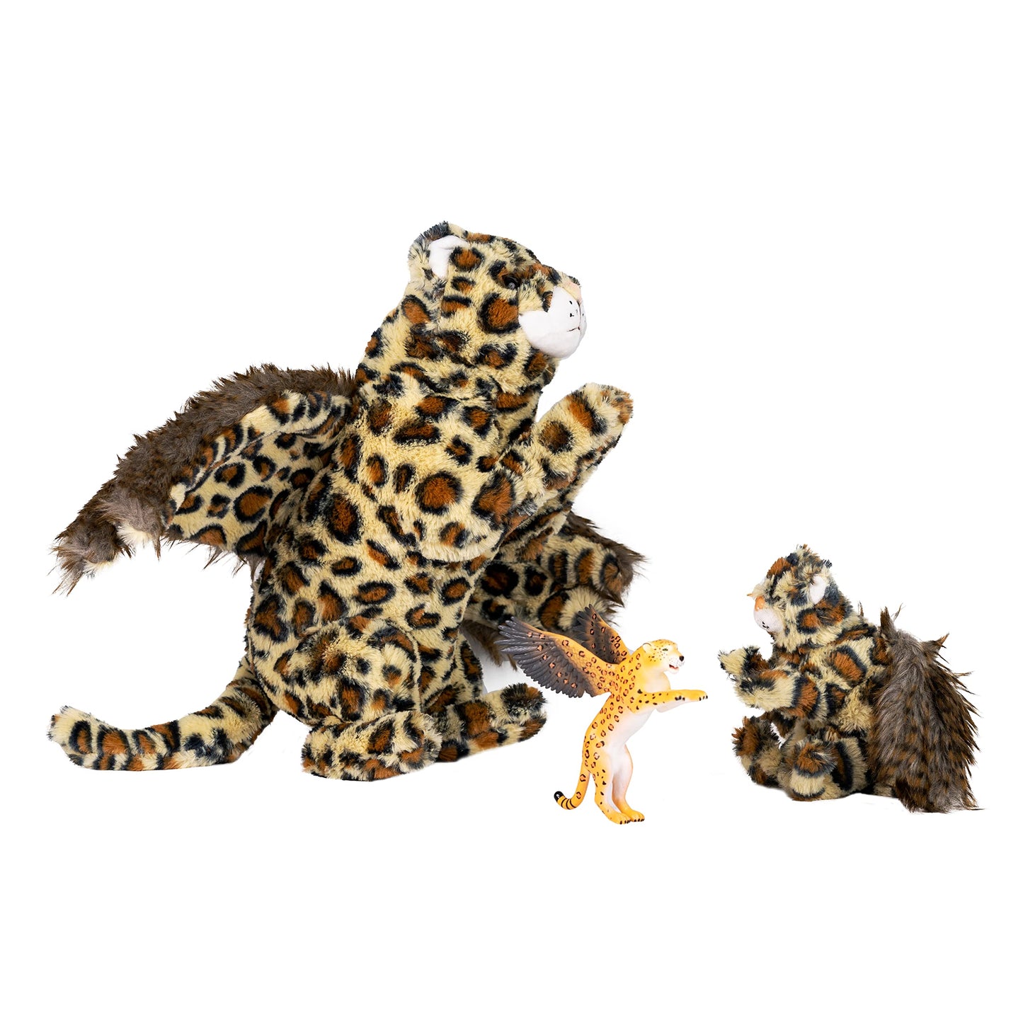 Randimals Randimini Collection Eagle Leopard Floppy Plush Bean Filled Toy 6.5 Soft & Huggable enhanced Quality Hybrid Animal Friend Encourages Adventure & Imagination