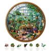 Jigfoxy Wooden Puzzles for mature-themeds Botanical Garden Wood Puzzles mature-themed Unique Animal Shape Wooden Jigsaw Puzzles for mature-themeds Birthday Gifts for Puzzle Lovers Family Friend (M-11.4 * 11.4in-200pcs)