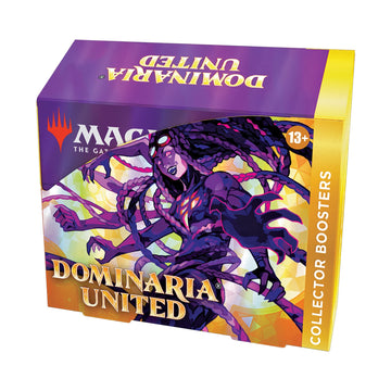Magic The Gathering Dominaria United Collector Booster Box - 12 Packs + Topper Card, Purple, Model C97170000, 181 Magic Cards