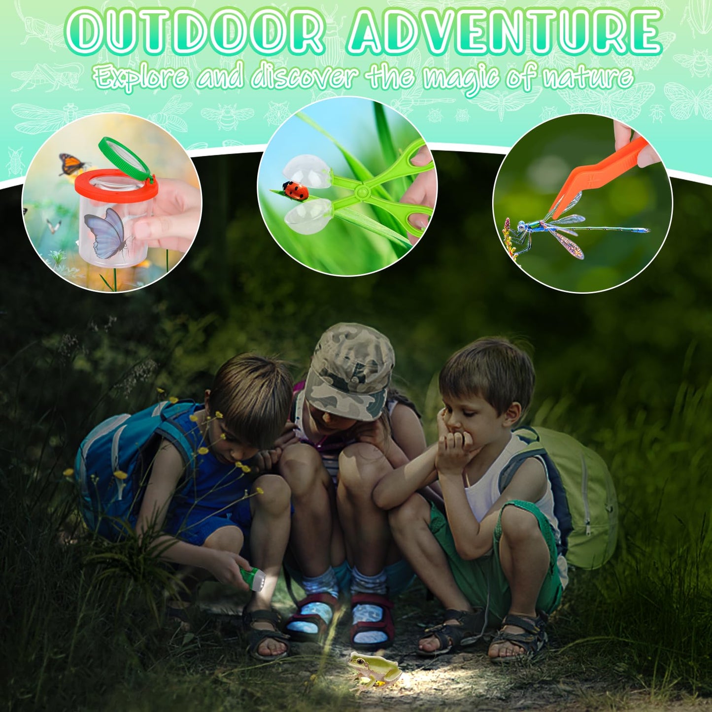 Life Cycle Learning & Education Toys, Montessori Toys Animal Toy Figurines For Frog, Butterfly, Chicken, Ladybug - Educational &