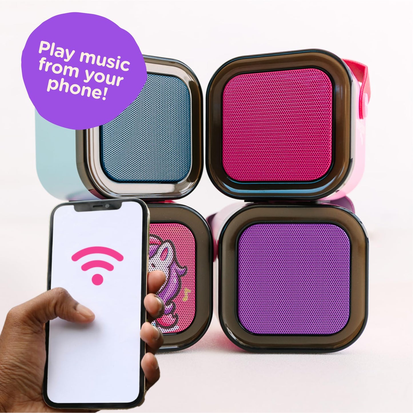 Move2Play, Mini Karaoke Machine For Kids | Includes 20+ Kids Songs | 2 Microphones | Connect With Bluetooth | Valentine'S Day &