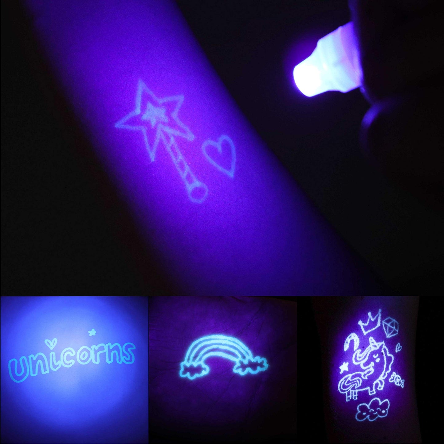 Bonnyco Invisible Ink Pen And Notebook Pack Of 16 Unicorn Party Favors For Kids | Spy Pen Unicorn Birthday Party Supplies, Prizes For Kids | Magic Pen Prizes For Students