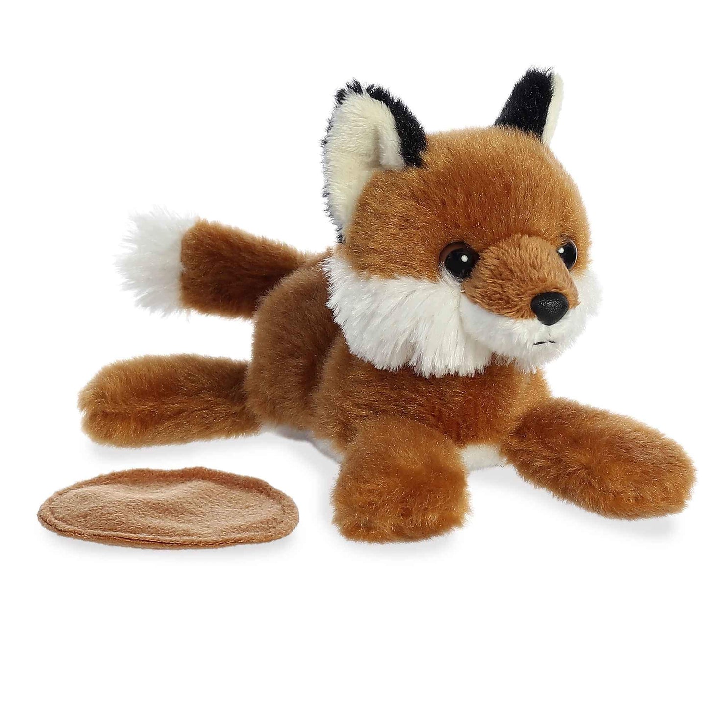 Aurora® Adorable Shoulderkins™ Maple Fox™ Stuffed Animal - On-The-Go Fun - Interactive Play - Brown 6 Inches