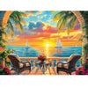 Puzzles for mature-themeds 500 Pieces Jigsaw Puzzles 500 Pieces mature-themed Puzzles Ocean Sunset Puzzle Recycled Cardboard Funny Challenging Puzzle Game Family Activity Nights Gift Toy 20.5x15inch