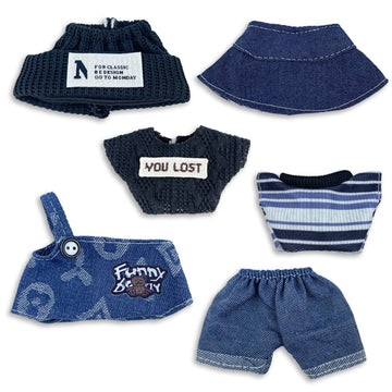 Clothes Outfits Set for 17cm Doll(Not Includ Doll) 17cm Clothing Accessories Hat Pants&Skirt Set Cute Fashion Style (2 Set)