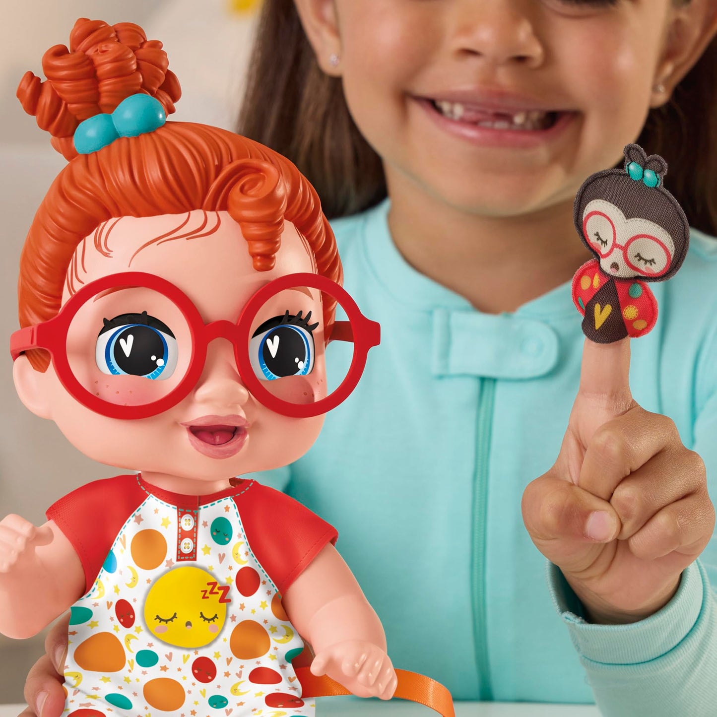 Baby Alive Lil Dreamer Dottie Doodle Sleepy Baby Doll Set - Red Hair, Fun Sleepover Theme, Preschool Toys for Kids 3 Years & Up